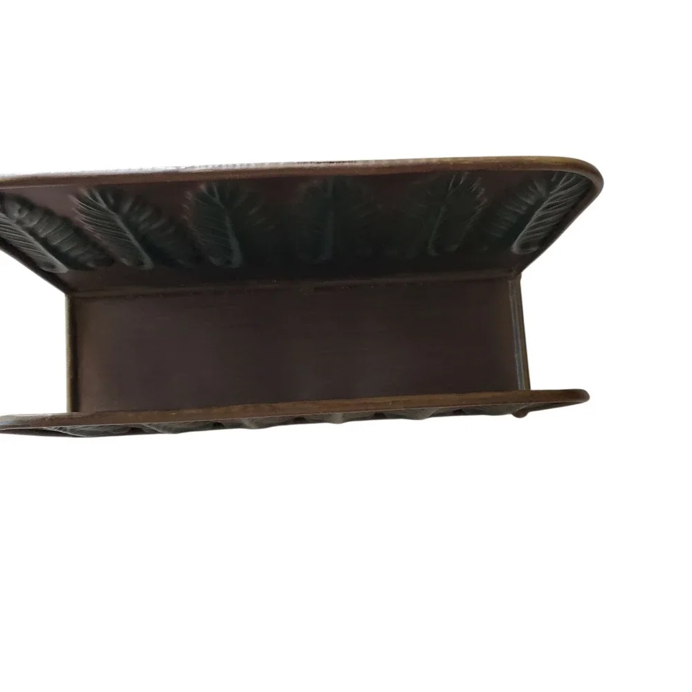 Pier 1 Imports Metal Feather Boho Folder Stationary Holder